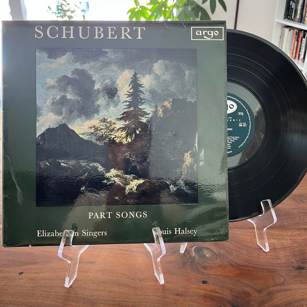 Schubert Part Songs - Elizabethan Singers Vinyl LP 1967 ARGO ZRG 527